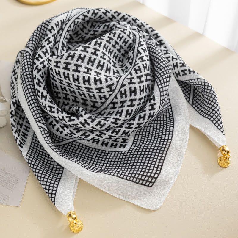 Cravate carrée magnétique élégante à pois roses rétro pour femme - Style n° 20 - image 19