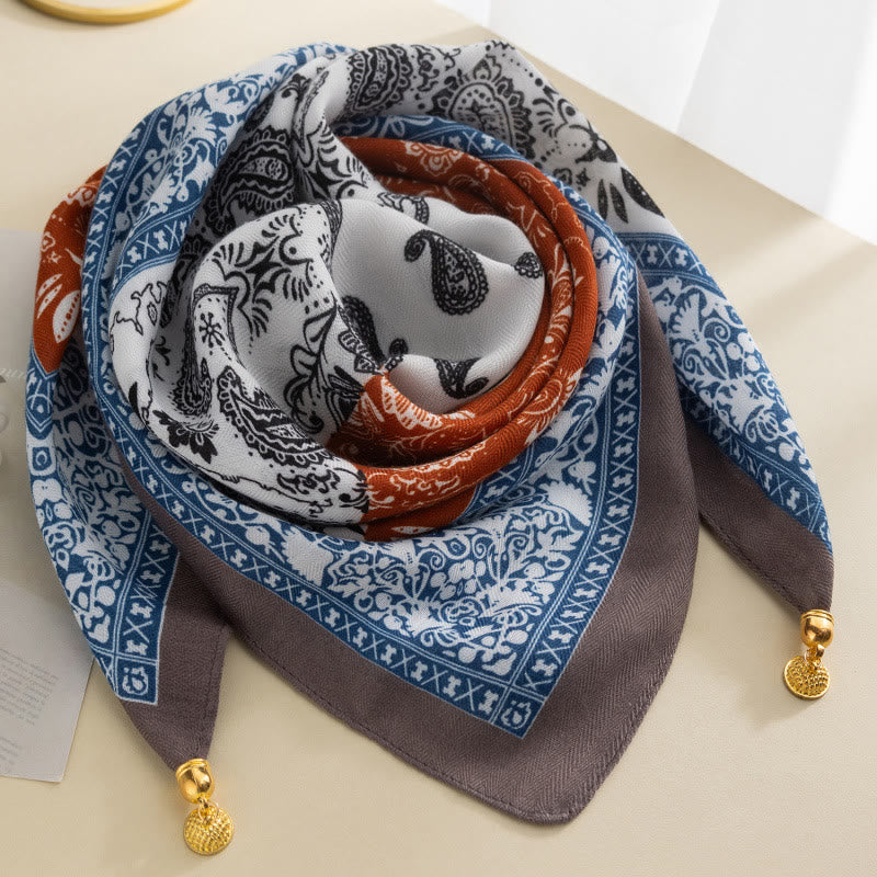 Cravate carrée magnétique élégante à pois roses rétro pour femme - Style n° 24 - image 23