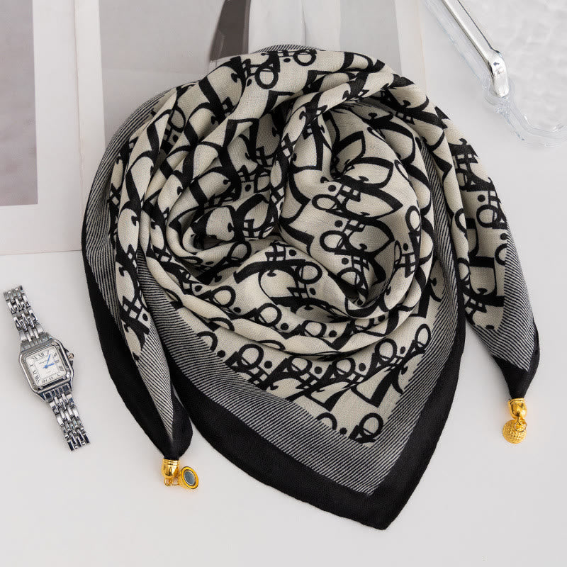 Cravate carrée magnétique élégante à pois roses rétro pour femme - Style n° 26 - image 24
