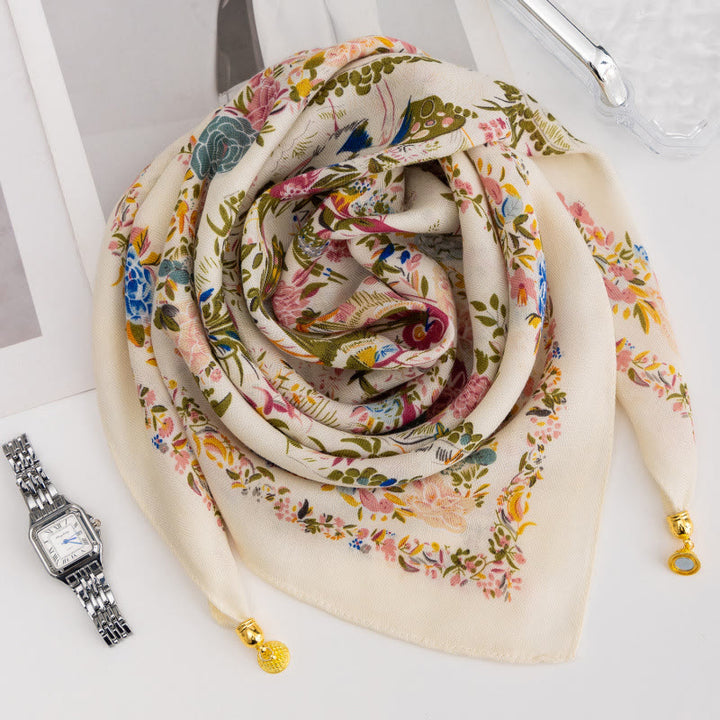 Cravate carrée magnétique élégante à pois roses rétro pour femme - Style n° 33 - image 32