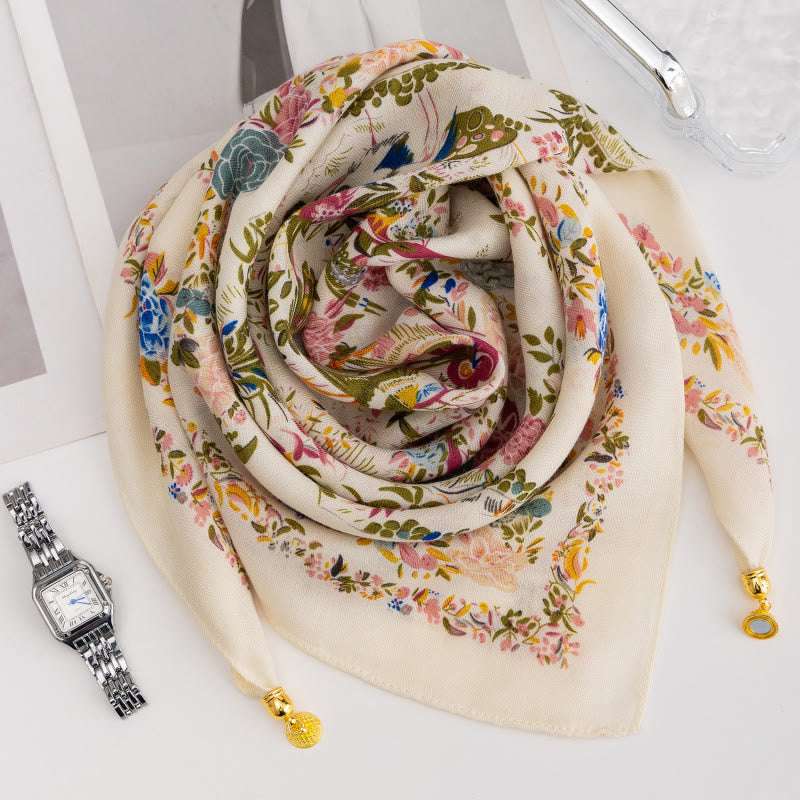Cravate carrée magnétique élégante à pois roses rétro pour femme - Style n° 33 - image 31