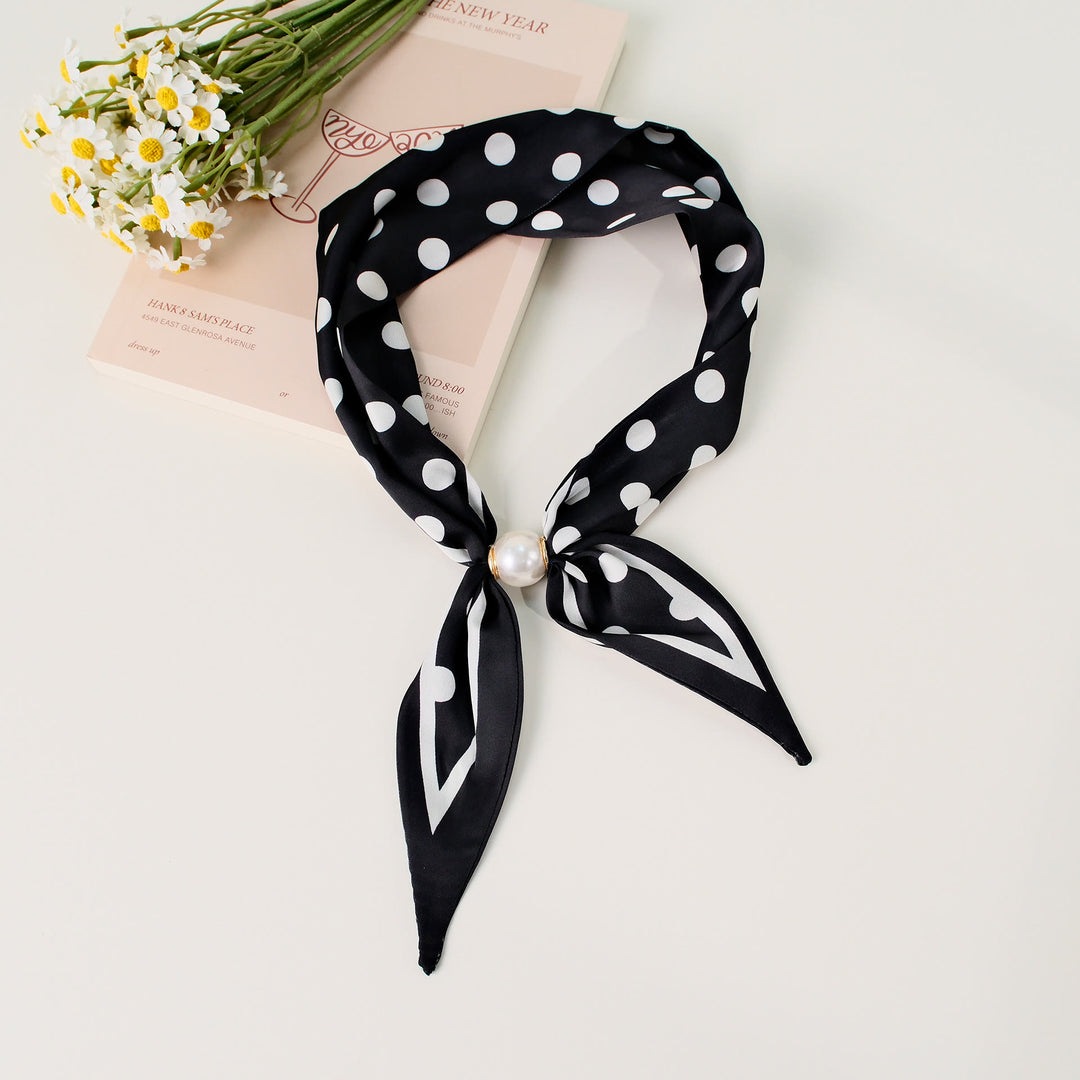 Écharpe carrée élégante à motif rétro pour femme - Style n° 3 - image 2