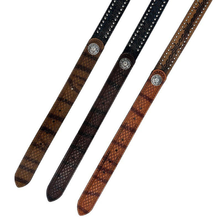 Ceinture serpentine rétro argentée à boucle aiguille pour femme - image 5
