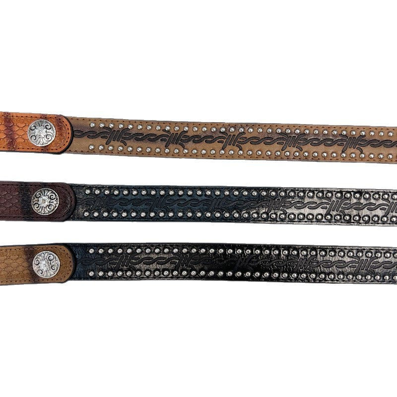 Ceinture serpentine rétro argentée à boucle aiguille pour femme - image 6