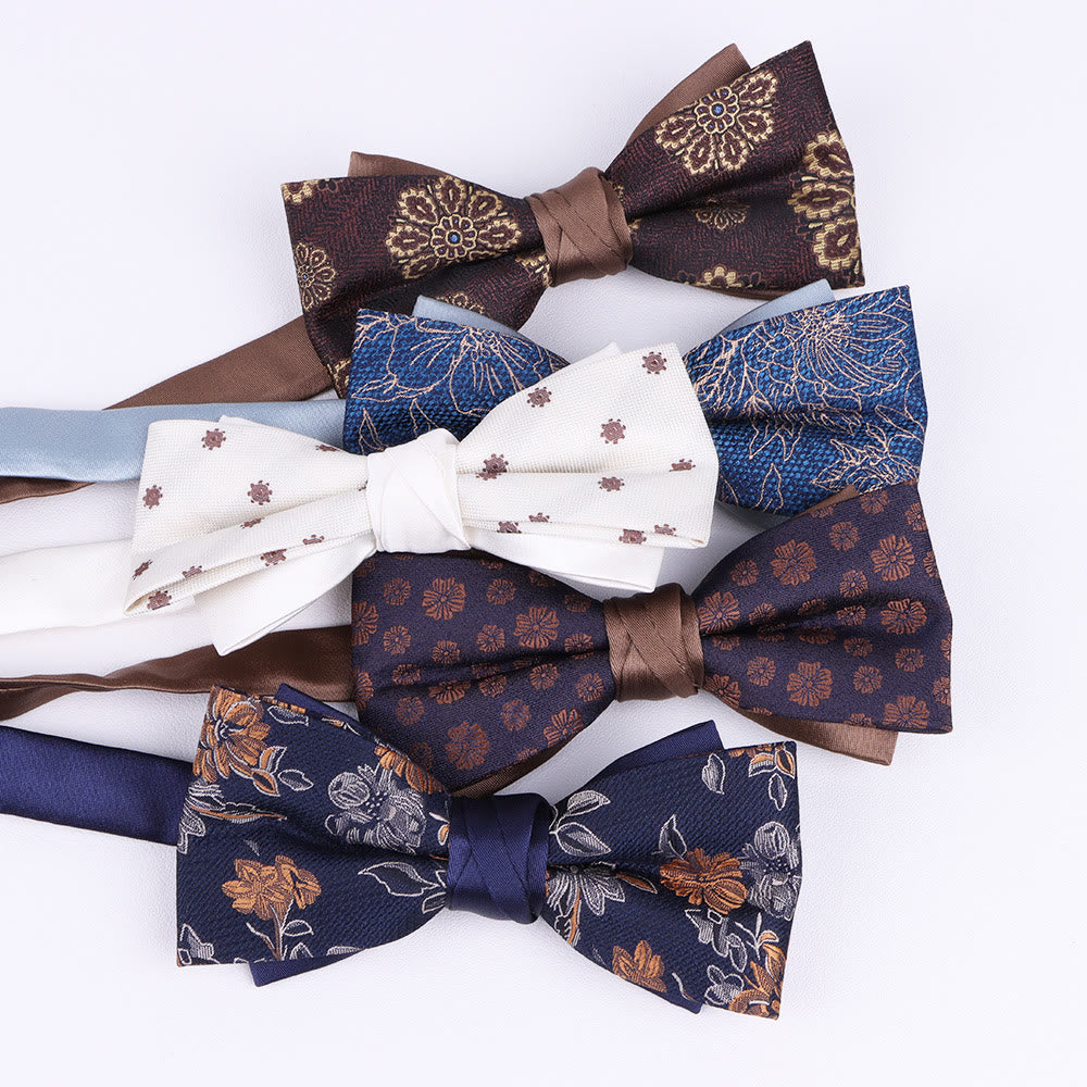 Nœud papillon pour homme en tissu à motifs variés - image 21