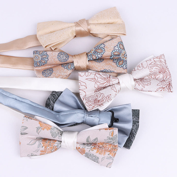Nœud papillon pour homme en tissu à motifs variés - image 20