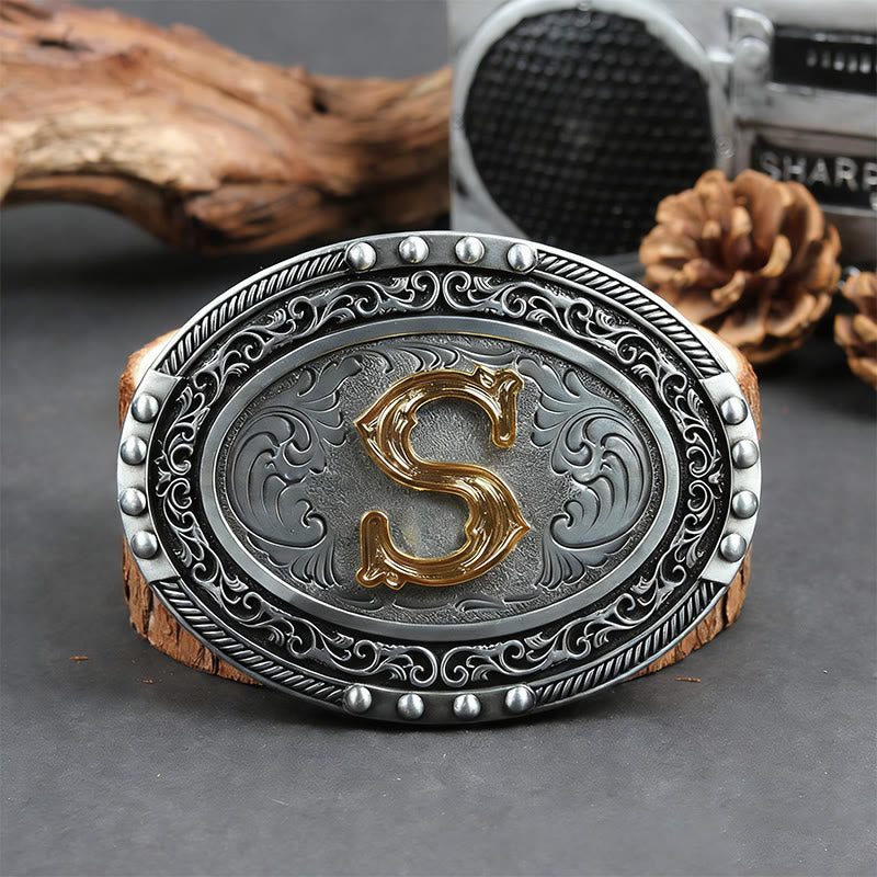 Ceinture en cuir pour homme, argentée, noire, ovale, avec boucle dorée. - S - Sans ceinture - image 26
