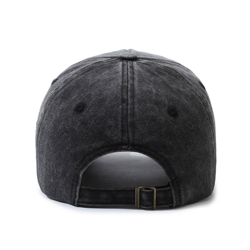 Casquette de baseball multicolore en denim délavé avec broderie étoile. - image 3