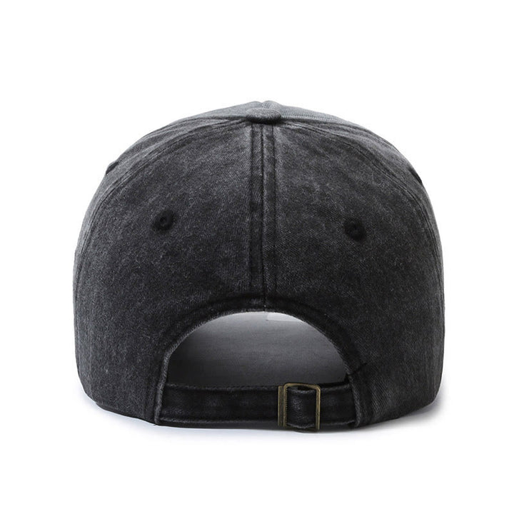 Casquette de baseball multicolore en denim délavé avec broderie étoile. - image 3