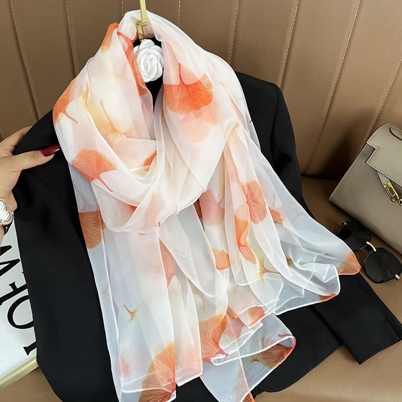 Écharpe légère et fluide à imprimé floral pour femme, idéale en toute saison - Style n° 6 - image 12