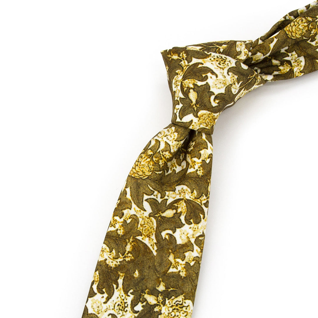 Cravate large pour homme, style rétro intemporel, à imprimé floral - image 17