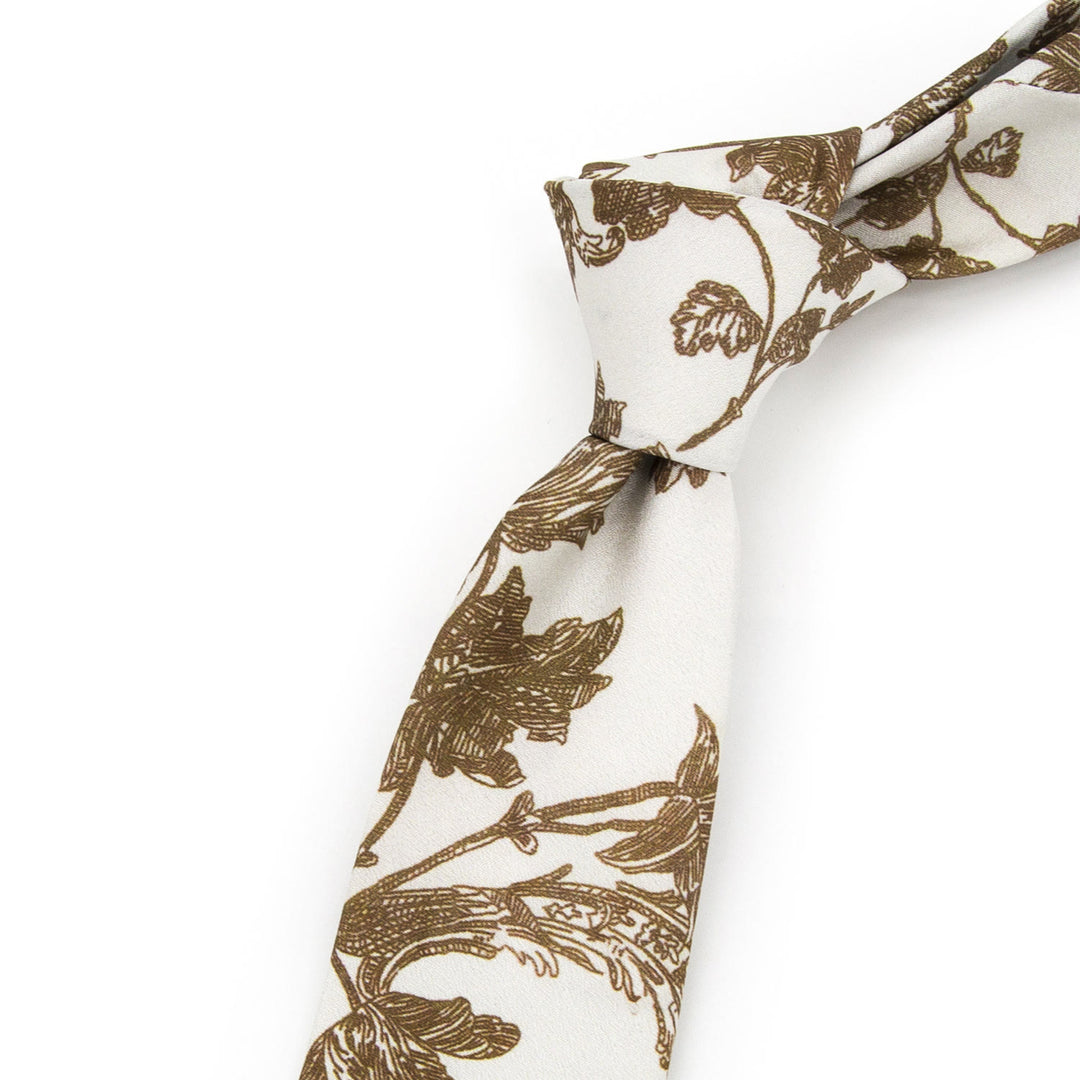 Cravate large pour homme, style rétro intemporel, à imprimé floral - image 23