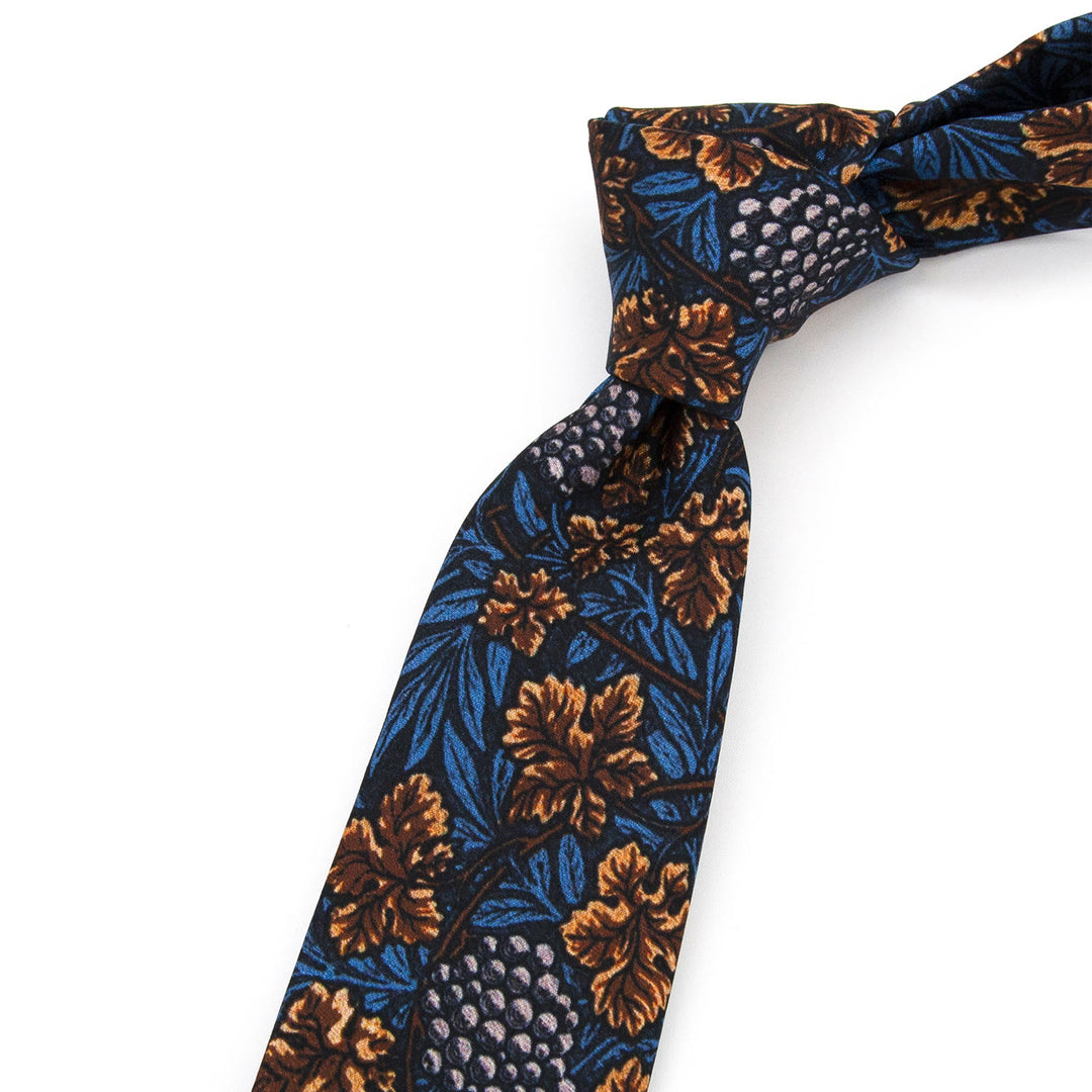 Cravate large pour homme, style rétro intemporel, à imprimé floral - image 5