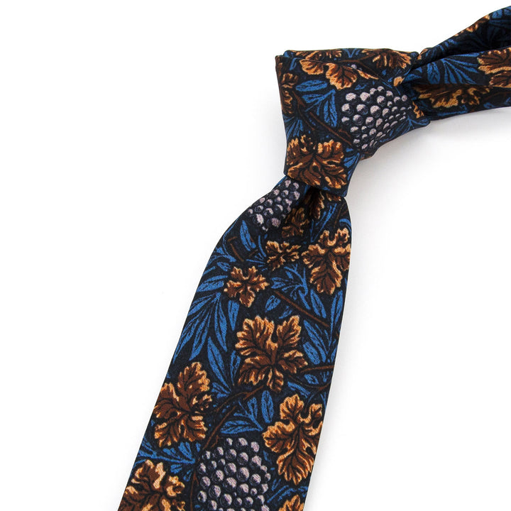 Cravate large pour homme, style rétro intemporel, à imprimé floral - image 5