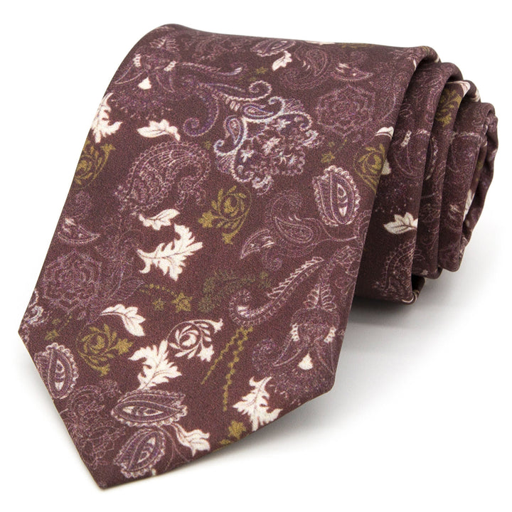 Cravate large pour homme, style rétro intemporel, à imprimé floral - image 19