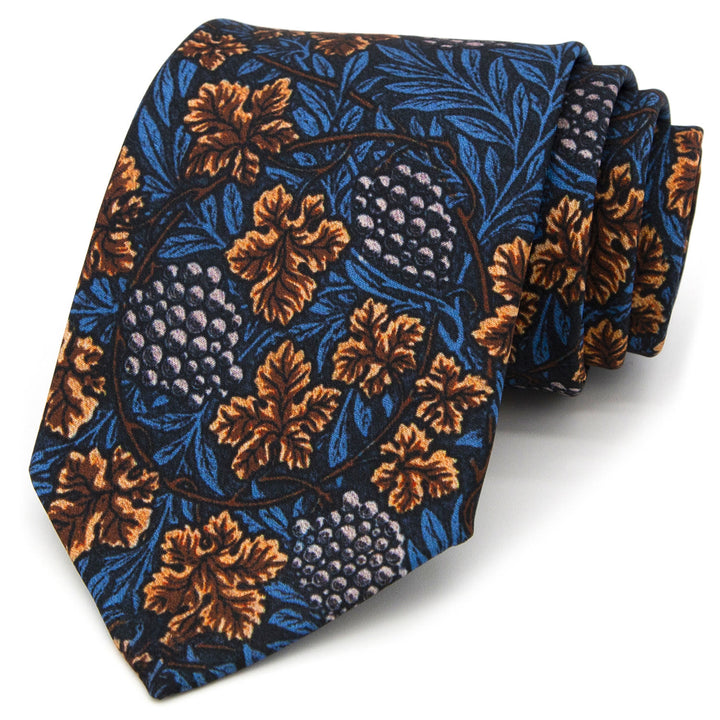 Cravate large pour homme, style rétro intemporel, à imprimé floral - image 4