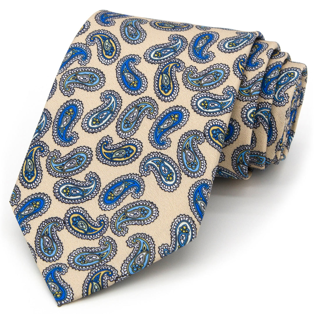 Cravate large pour homme, style rétro intemporel, à imprimé floral - image 28