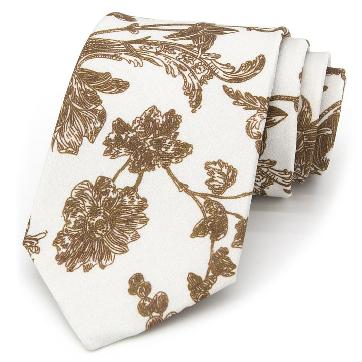Cravate large pour homme, style rétro intemporel, à imprimé floral - image 22