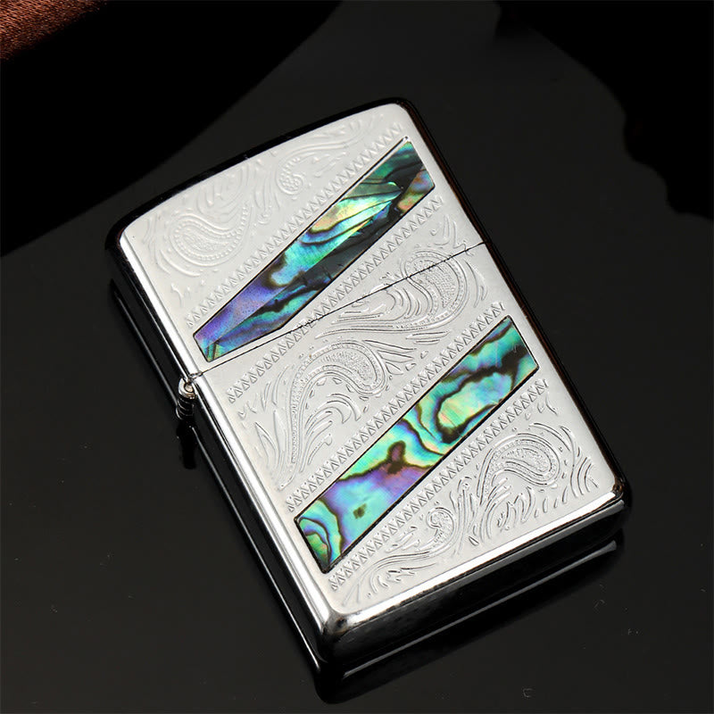 Briquet à pétrole en forme de coquillage sculpté avec boussole - Style n° 6 - image 9
