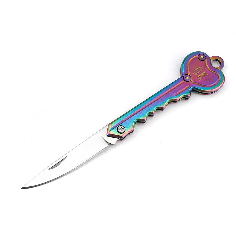 Couteau pliant Colorful Love OK, outil EDC d'extérieur - Coloré - image 2