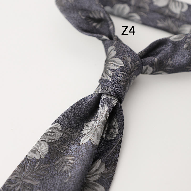 Cravates pour hommes en tissu soyeux à motifs ornementaux - Style n° 4 - image 10