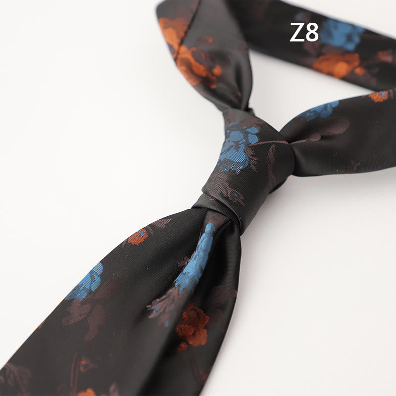 Cravates pour hommes en tissu soyeux à motifs ornementaux - Style n° 8 - image 18