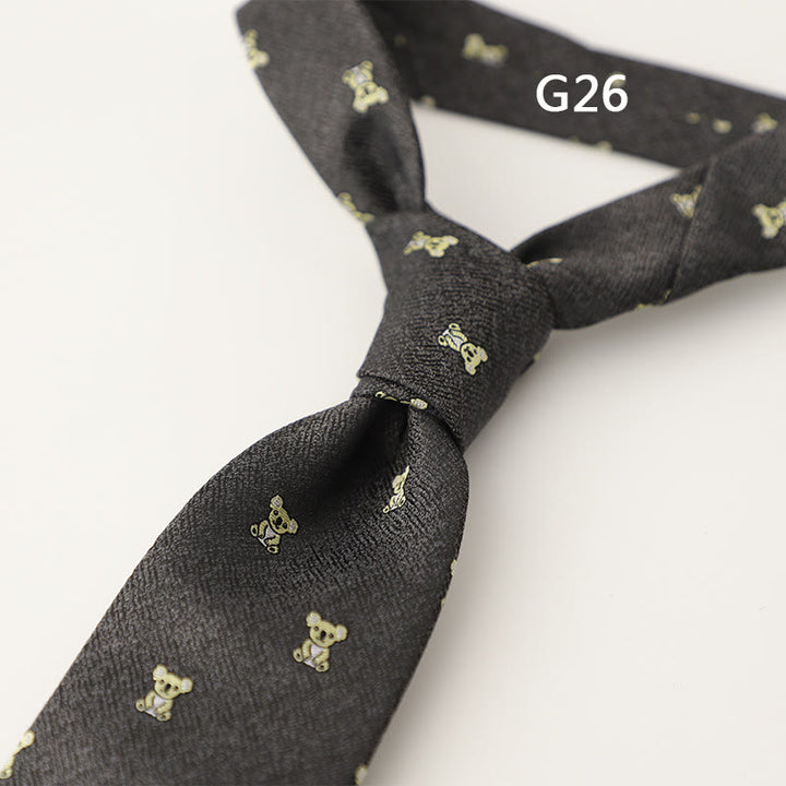 Cravates pour hommes en tissu soyeux à motifs ornementaux - Style n° 26 - image 54