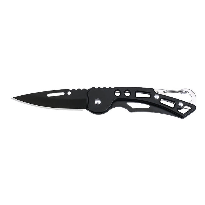 Couteau pliant multifonctionnel coloré et pratique avec porte-clés EDC - Noir - image 5