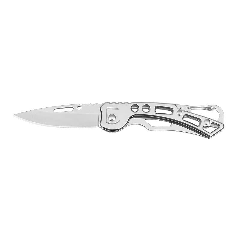 Couteau pliant multifonctionnel coloré et pratique avec porte-clés EDC - Argent - image 6