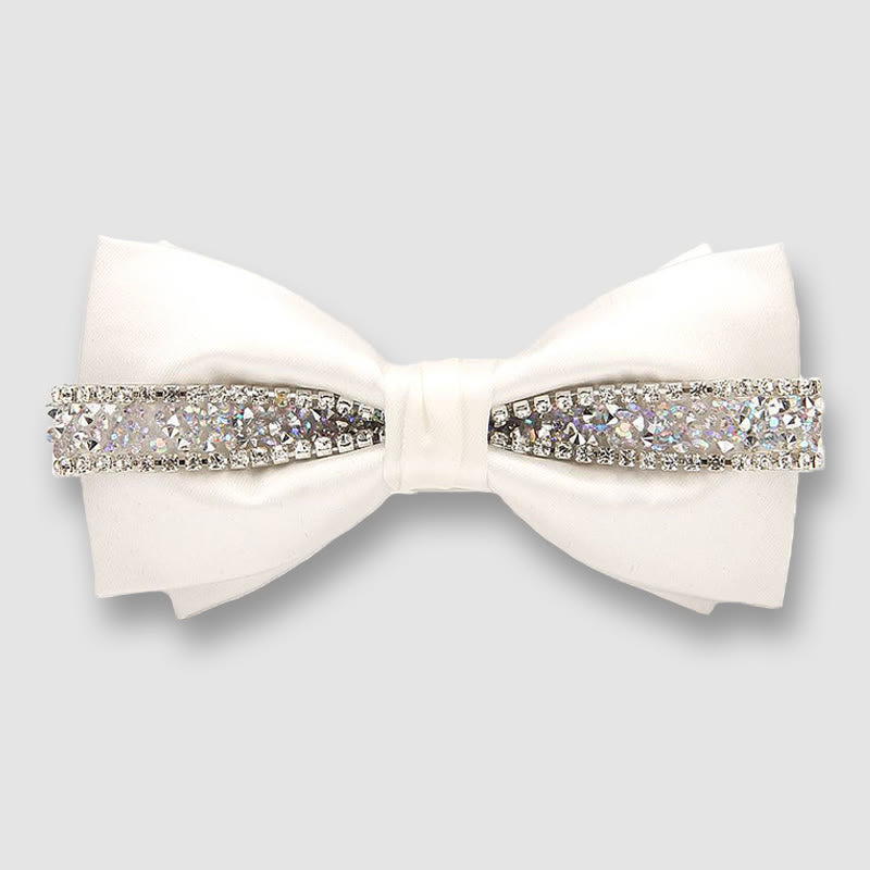 Nœud papillon en satin pour homme avec ornement texturé scintillant - Style n° 4 - image 3