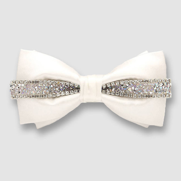 Nœud papillon en satin pour homme avec ornement texturé scintillant - Style n° 4 - image 3