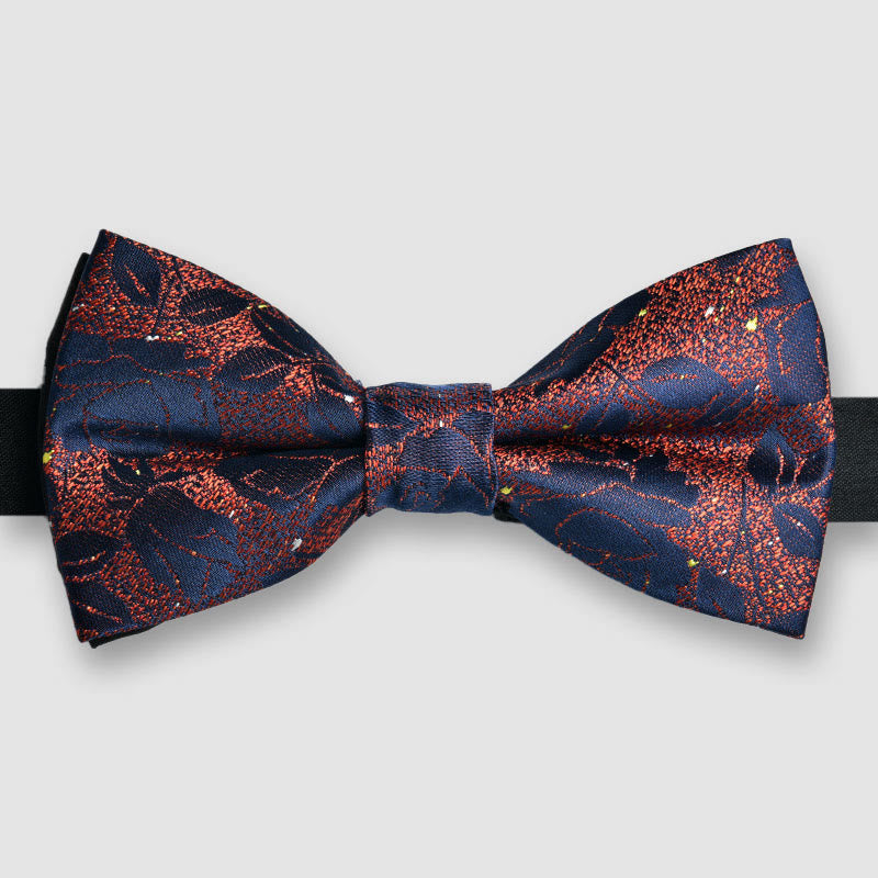 Nœud papillon pour homme en tissu lustré à motifs ornés - Style n° 6 - image 5