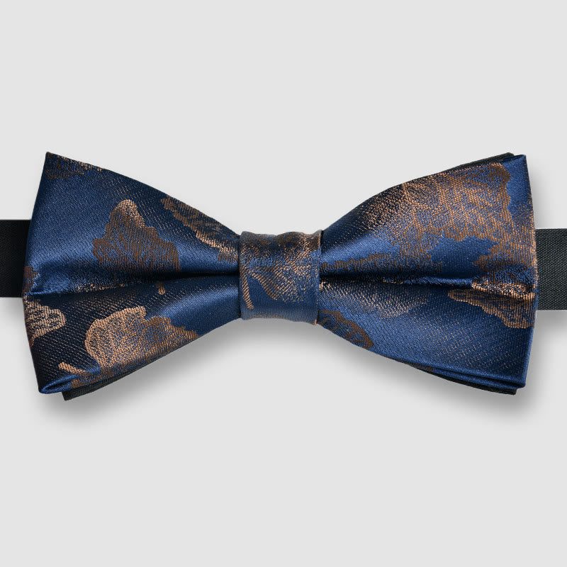 Nœud papillon pour homme en tissu lustré à motifs ornés - Style n° 2 - image 1