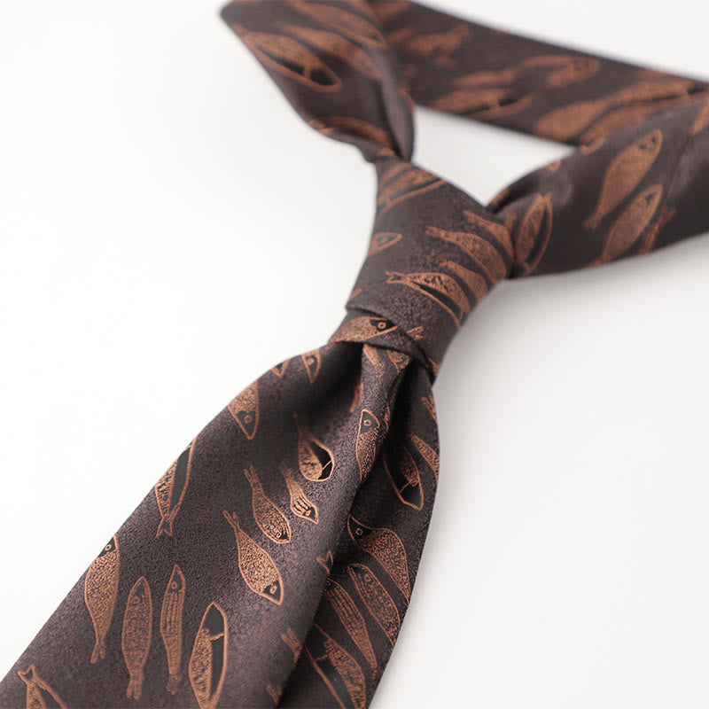 Cravates pour hommes en tissu soyeux à motifs ornementaux - image 15