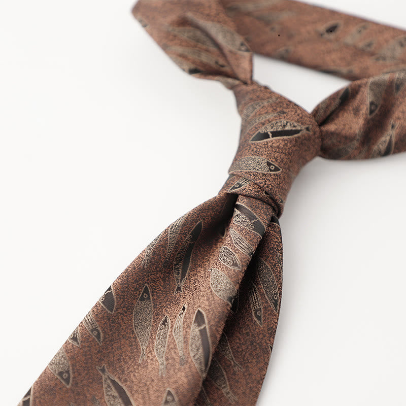 Cravates pour hommes en tissu soyeux à motifs ornementaux - image 17