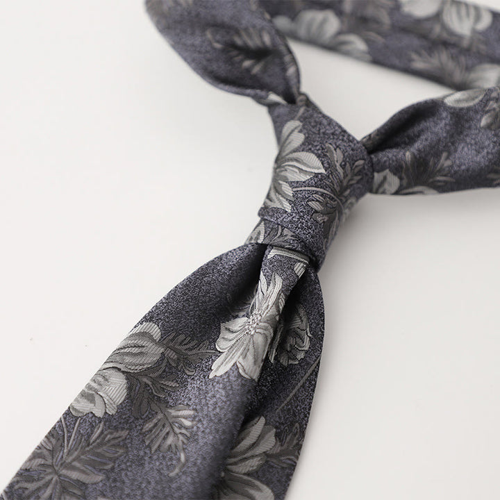 Cravates pour hommes en tissu soyeux à motifs ornementaux - Style n° 4 - image 5