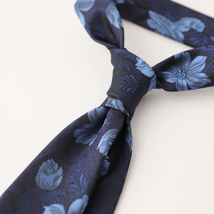 Cravates pour hommes en tissu soyeux à motifs ornementaux - image 25