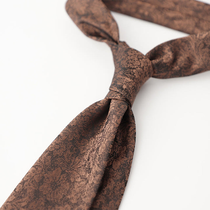 Cravates pour hommes en tissu soyeux à motifs ornementaux - image 29