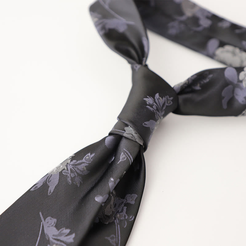 Cravates pour hommes en tissu soyeux à motifs ornementaux - Style n° 10 - image 11