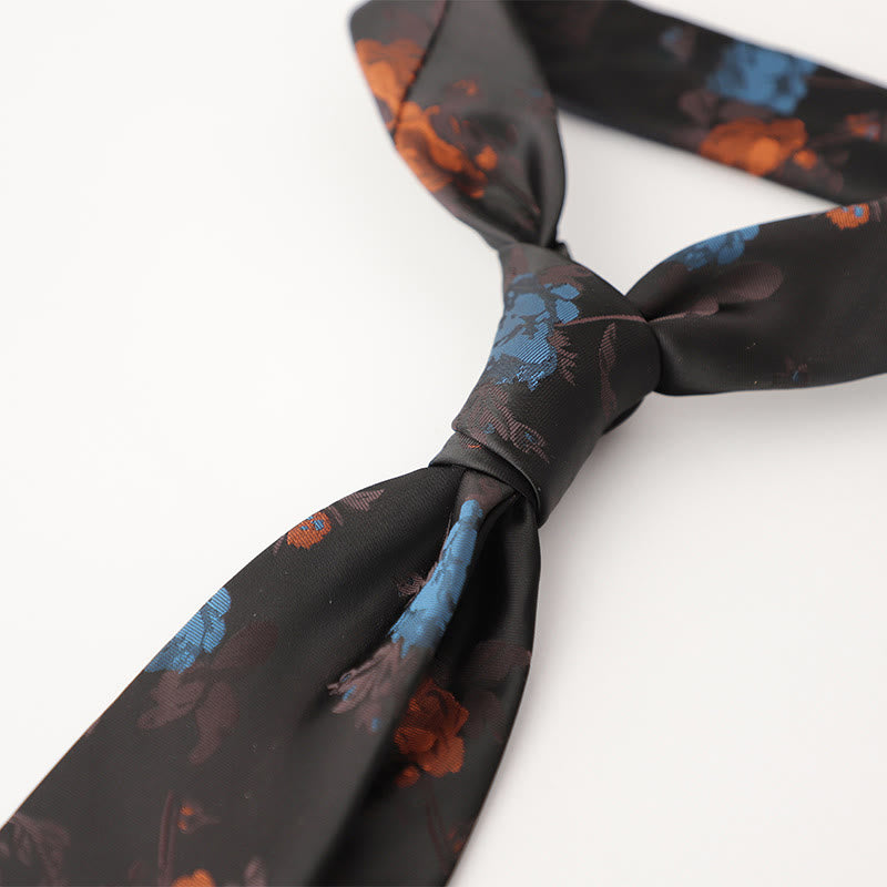 Cravates pour hommes en tissu soyeux à motifs ornementaux - image 19