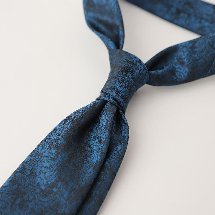 Cravates pour hommes en tissu soyeux à motifs ornementaux - Style n° 14 - image 15
