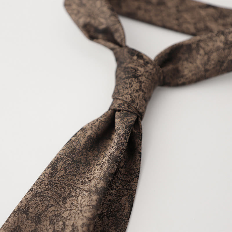 Cravates pour hommes en tissu soyeux à motifs ornementaux - Style n° 15 - image 16