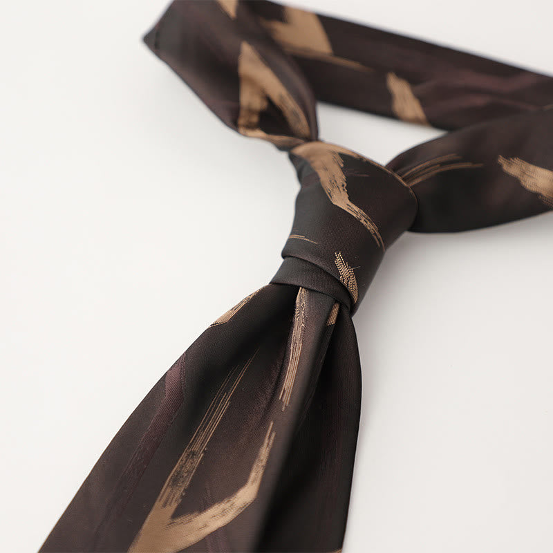Cravates pour hommes en tissu soyeux à motifs ornementaux - Style n° 18 - image 19