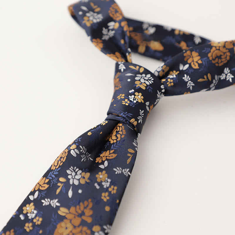 Cravates pour hommes en tissu soyeux à motifs ornementaux - Style n° 19 - image 20