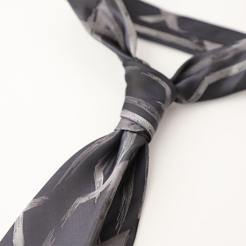 Cravates pour hommes en tissu soyeux à motifs ornementaux - Style n° 17 - image 18