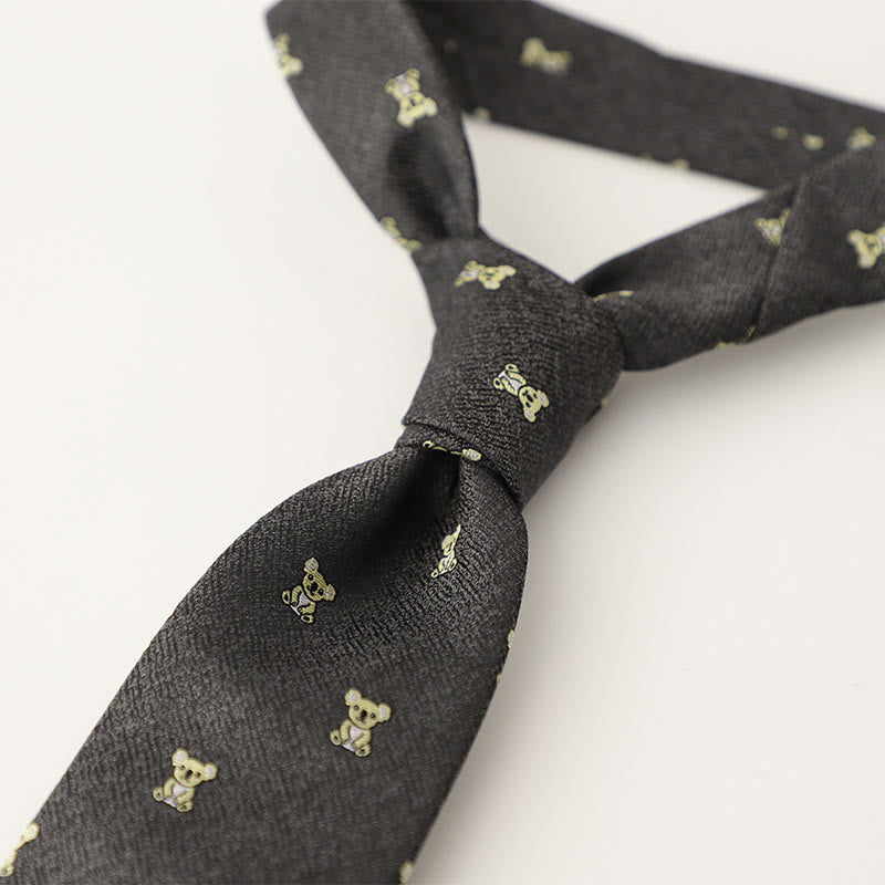 Cravates pour hommes en tissu soyeux à motifs ornementaux - image 55