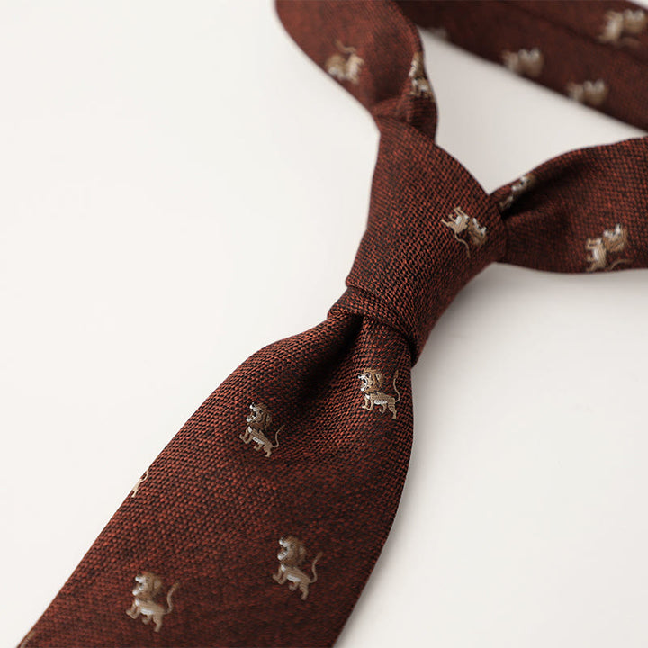 Cravates pour hommes en tissu soyeux à motifs ornementaux - image 53
