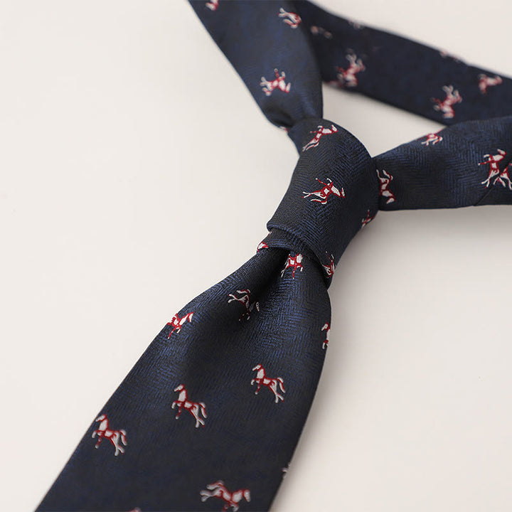 Cravates pour hommes en tissu soyeux à motifs ornementaux - Style n° 27 - image 28