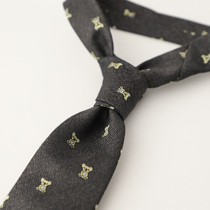 Cravates pour hommes en tissu soyeux à motifs ornementaux - Style n° 26 - image 27