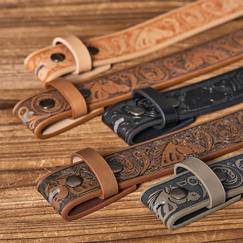 Ceinture en cuir à motif western (sans boucle) à faire soi-même - image 2